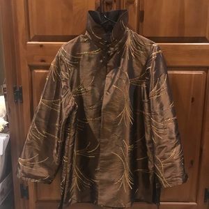 Reversible sequined jacket